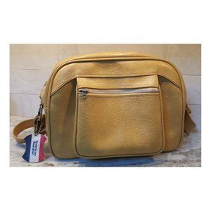 Vintage American Tourister Overnight Carry On Tote Shoulder Bag Yellow 1970s